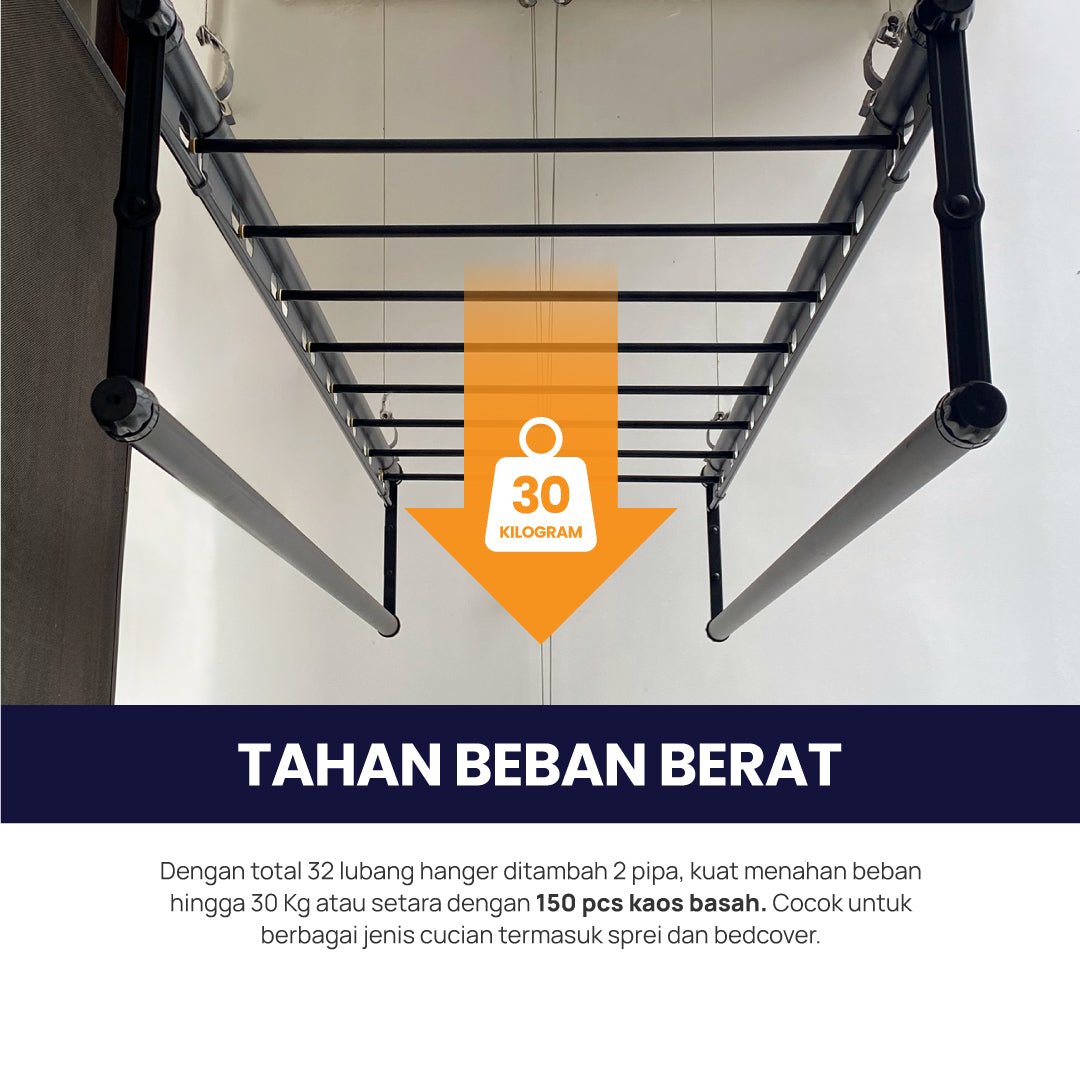 Ceiling Laundry Rack | Jemuran Gantung - Plafon