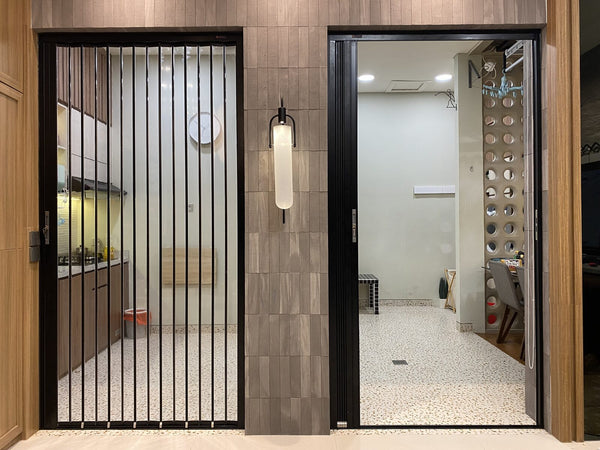 Pintu lipat aluminium untuk ruang privat