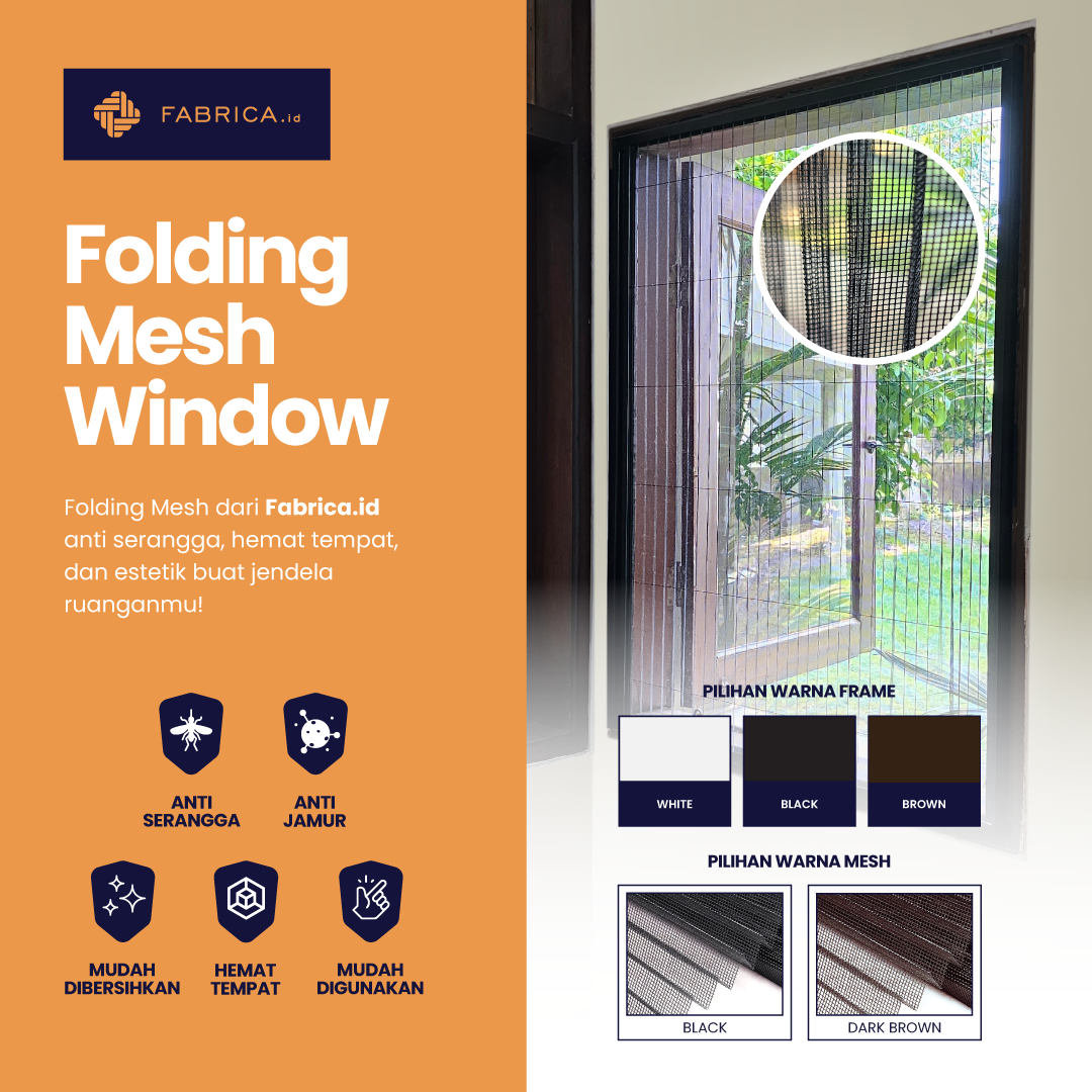 Folding Mesh Window