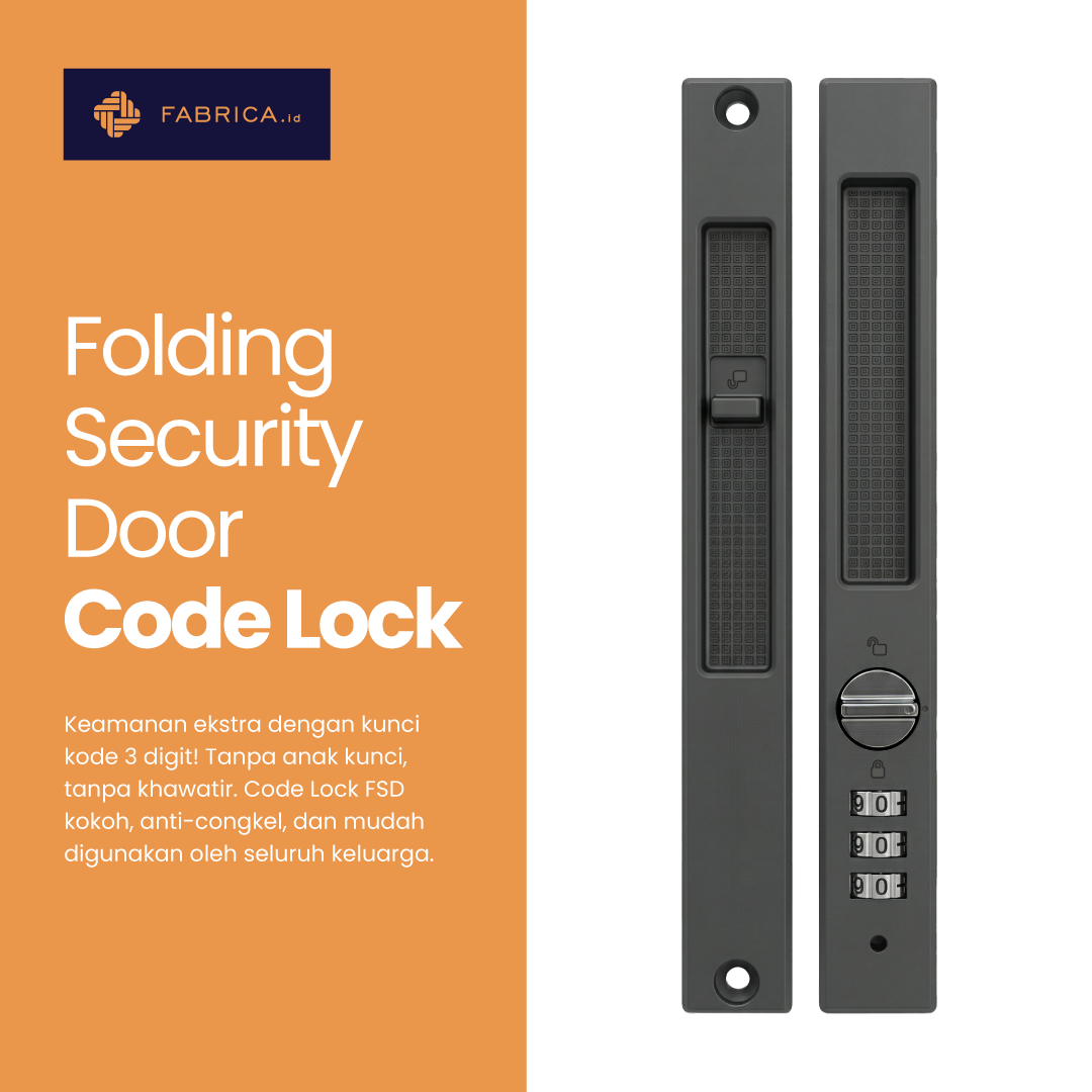 Code Lock Folding Security Door (Add On)
