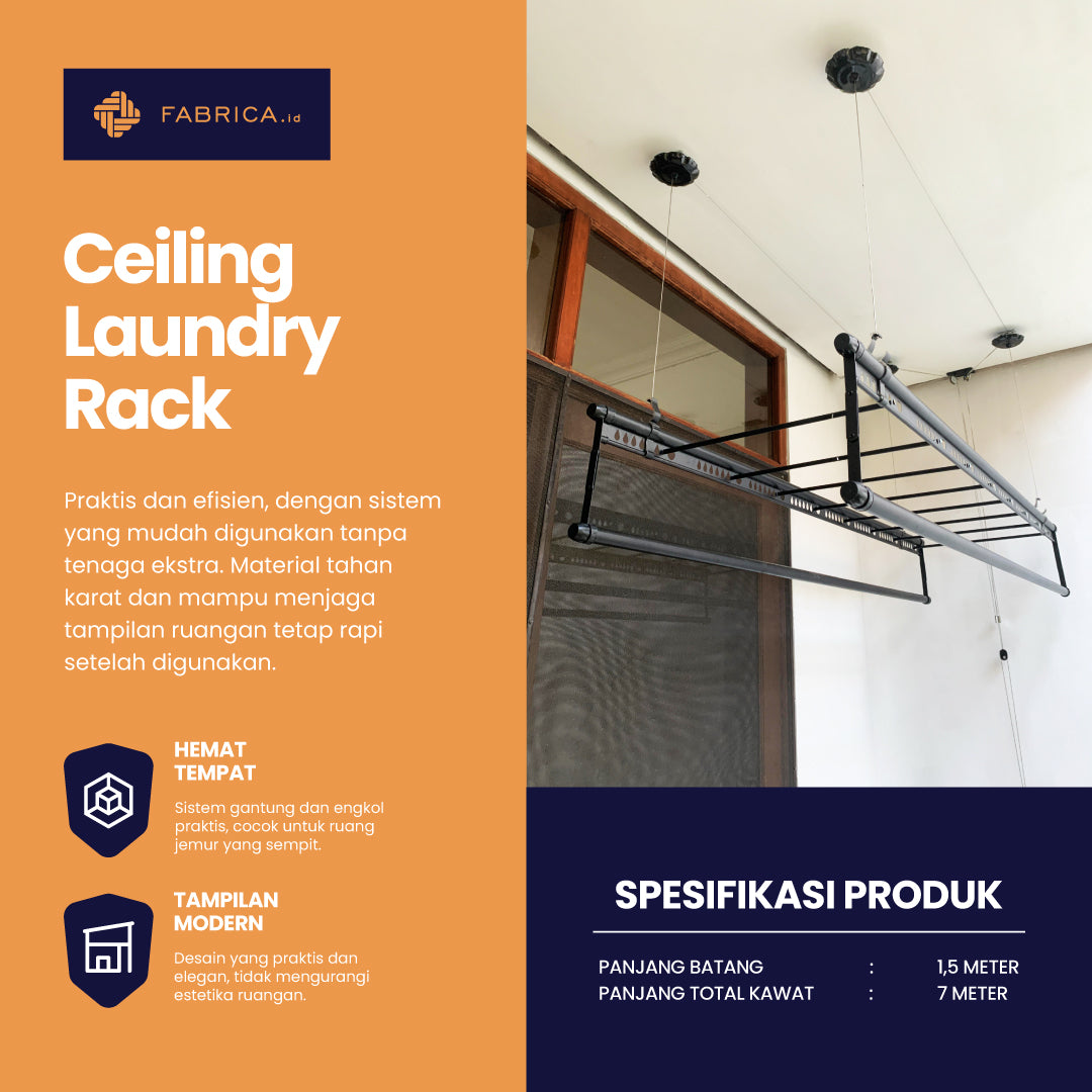Ceiling Laundry Rack | Jemuran Gantung - Plafon