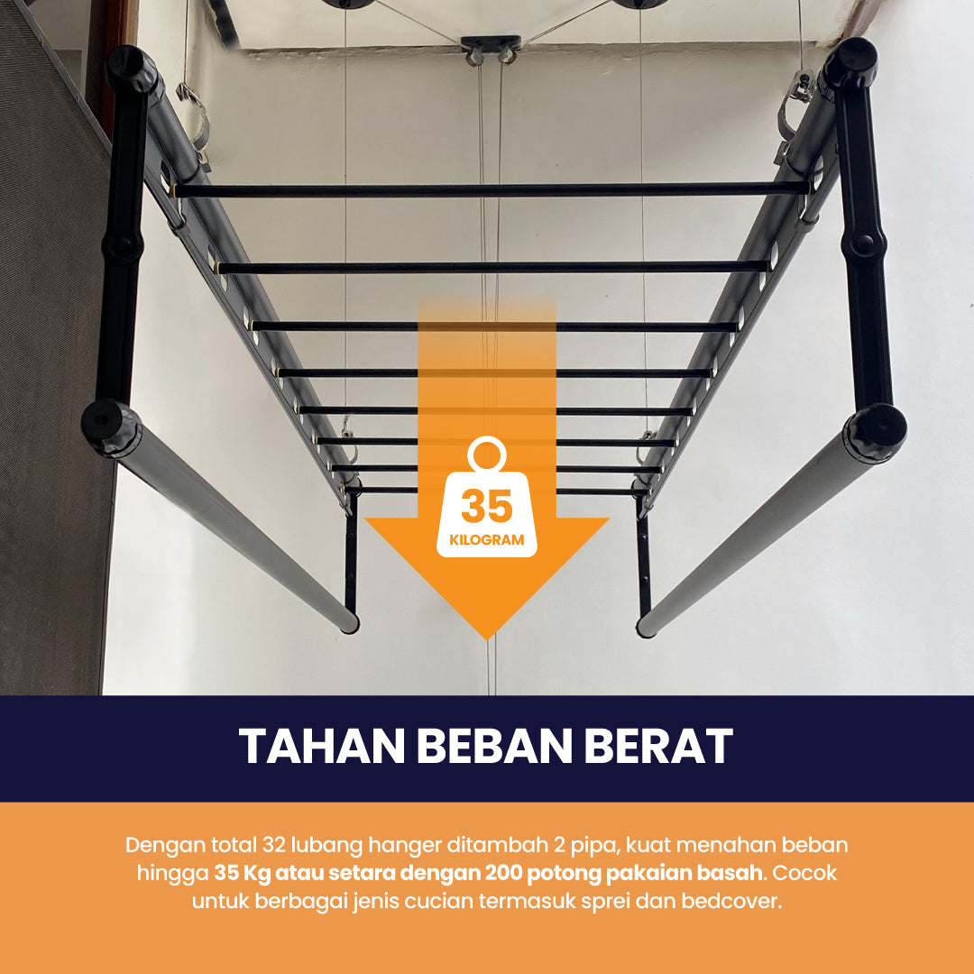 Ceiling Laundry Rack | Jemuran Gantung - Plafon