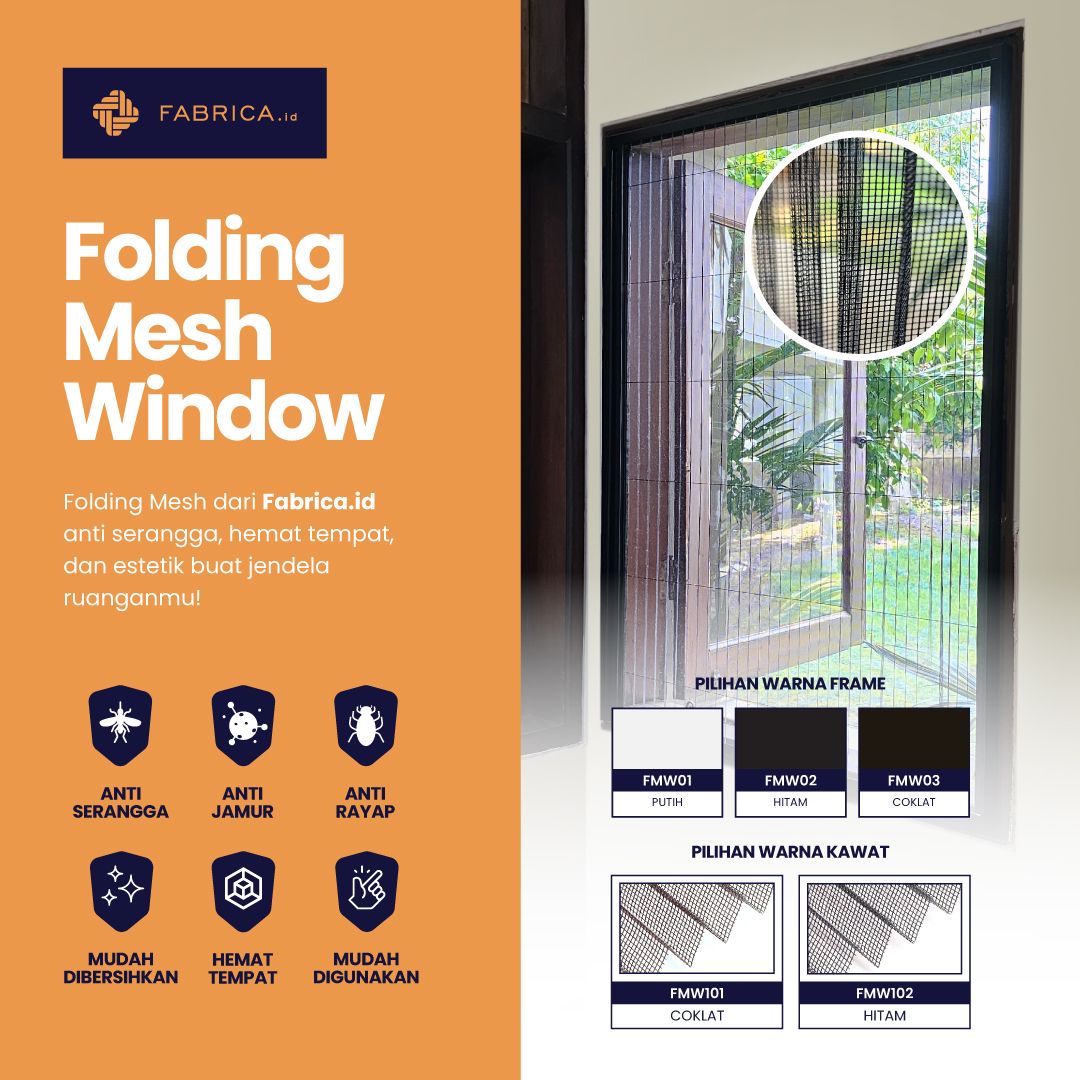 Folding Mesh Window