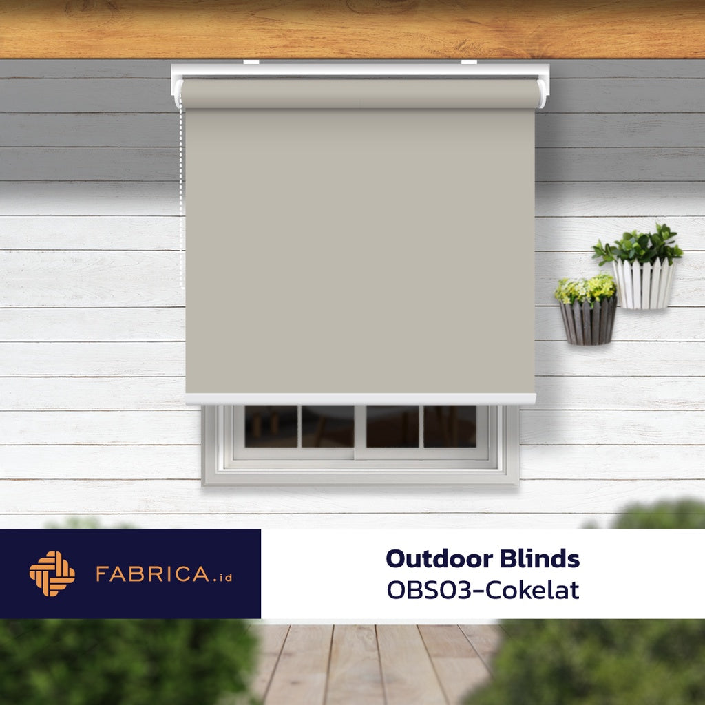 Outdoor Blinds OBS03 Cokelat