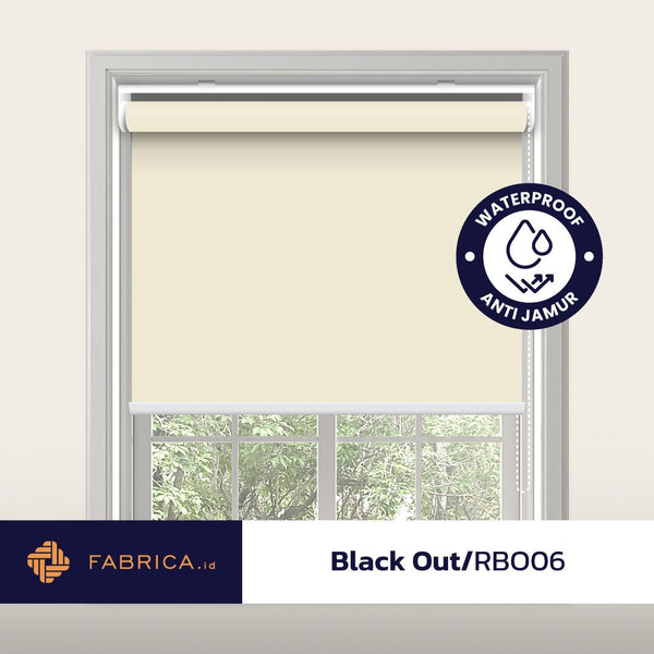 Roller blind blackout waterproof beige