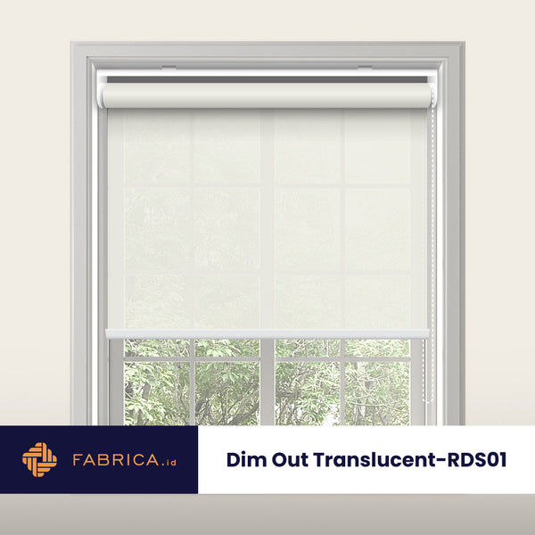 Roller blind dim out putih