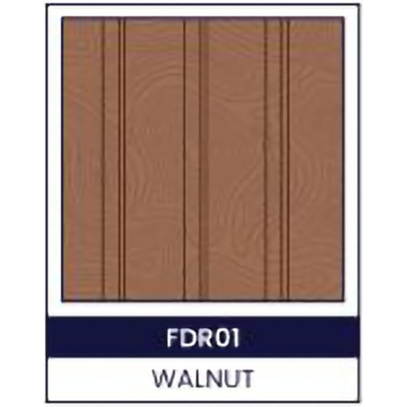 Folding Door Pintu Lipat PVC Premium FDR01 Walnut